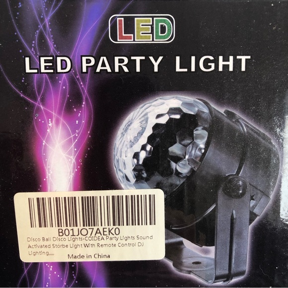 LED Party Light Disco Ball Dancing Stage Lights Remote Control Auto Sound Mode - Picture 11 of 12